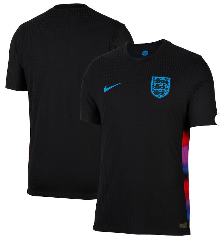 Men's England Lionesses Blank Or Custom 2025-26 Nike Black Away Stadium Shirt Jersey