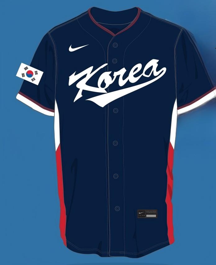 Men's Korea Baseball Active Player Custom Navy 2026 World Baseball Classic Stadium Stitched Jersey