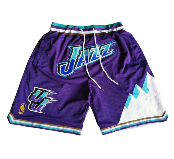 Men Utah Jazz Purple NBA Shorts (Run Smaller)