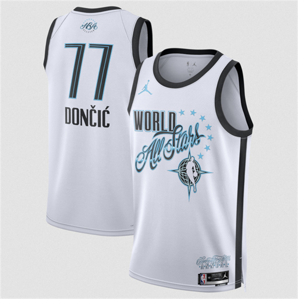 Men's 2026 All-Star #77 Luka Doncic White Stitched Basketball Jersey