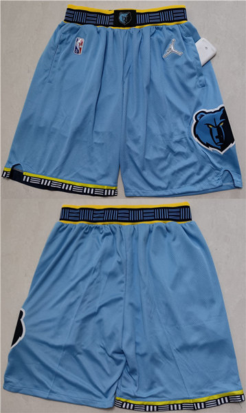 Men's Memphis Grizzlies Blue Shorts (Run Small)