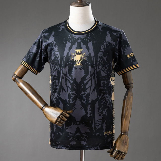 Portugal Blank or Custom 2026-27 Special Edition Black Soccer Jersey