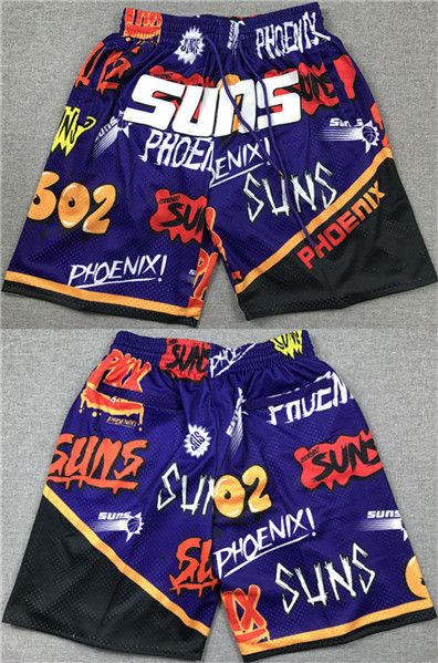 Mens Phoenix Suns Purple Shorts (Run Small)
