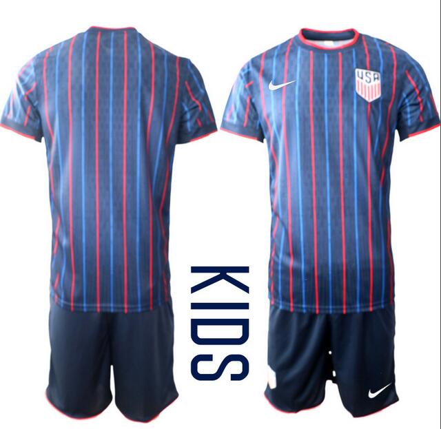 Kids United States USA Blank or Custom Team FIFA x World Cup 2026 Away On Field Suit Jersey