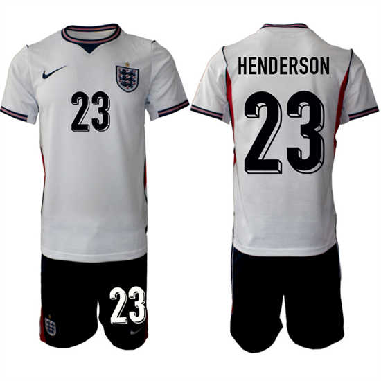 Men's England #23 HENDERSON National Team FIFA x World Cup 2026 Home On Field Jersey