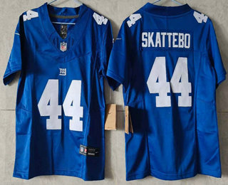 Youth New York Giants #44 Cam Skattebo Limited FUSE Blue Vapor Jersey