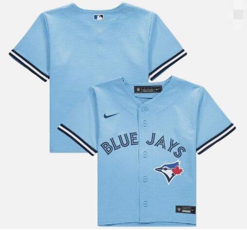 Custom Toddler Toronto Blue Jays Light Blue Nike Baseball Jersey