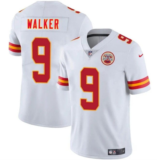 Men’s Kansas City Chiefs #9 Kenneth Walker III White 2026 Vapor Untouchable Limited Stitched Football Jersey