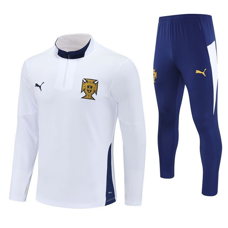 Portugal 2025-26 Tracksuits White Training Sweatshirt and Pants