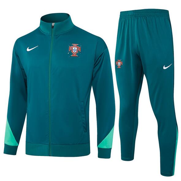 Portugal 2024-25 Tracksuits Green Training Jacket and Pants