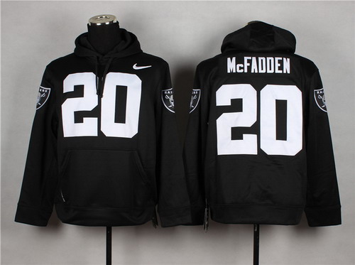 Nike Oakland Raiders #20 Darren McFadden Black Hoodie