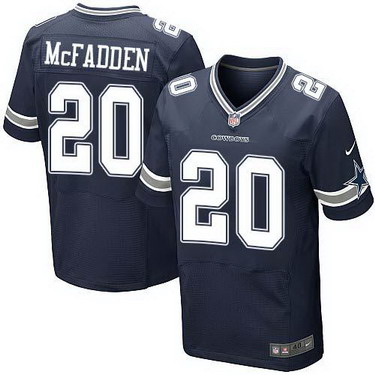 Nike Dallas Cowboys #20 Darren McFadden Blue Elite Jersey