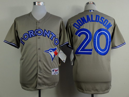 Toronto Blue Jays #20 Josh Donaldson Gray Jersey