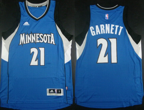 Minnesota Timberwolves #21 Kevin Garnett Revolution 30 Swingman 2014 New Blue Jersey