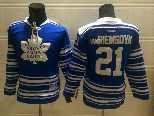 Toronto Maple Leafs #21 James van Riemsdyk 2014 Winter Classic Blue Kids Jersey
