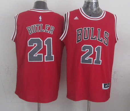 Chicago Bulls #21 Jimmy Butler Revolution 30 Swingman 2014 New Red Jersey