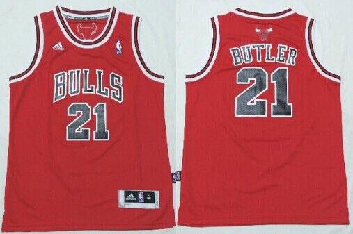 Chicago Bulls #21 Jimmy Butler Red Kids Jersey