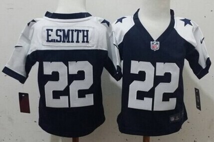 Nike Dallas Cowboys #22 Emmitt Smith Blue Thanksgiving Toddlers Jersey