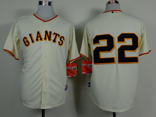 San Francisco Giants #22 Jake Peavy Cream Cool Base Jersey