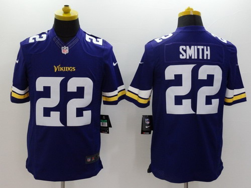 Nike Minnesota Vikings #22 Harrison Smith 2013 Purple Limited Jersey