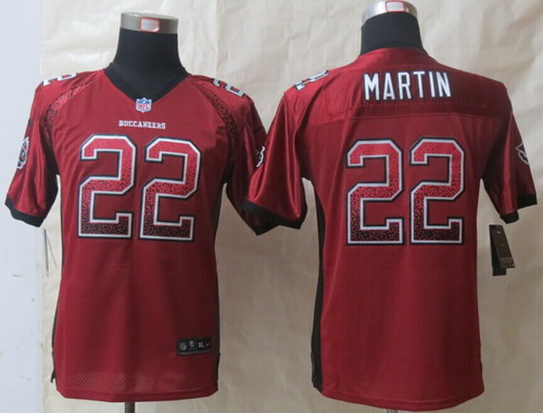 Nike Tampa Bay Buccaneers #22 Doug Martin Drift Fashion Red Kids Jersey