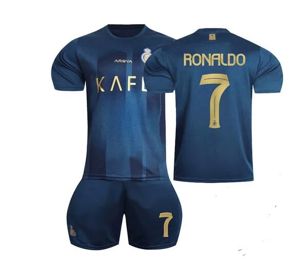 23-24 Riyadh Victory Away Soccer Jersey Suit Set No.7 RONALDO Adult Football Uniform Kit2