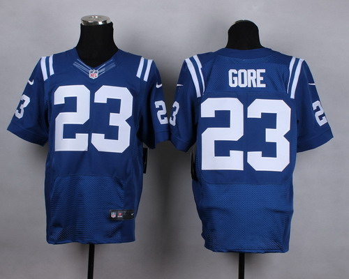 Nike Indianapolis Colts #23 Frank Gore Blue Elite Jersey