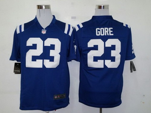 Nike Indianapolis Colts #23 Frank Gore Blue Game Jersey