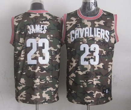 Cleveland Cavaliers #23 LeBron James Camo Fashion Jersey