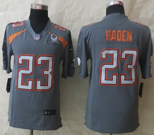 Nike Team Irvin #23 Joe Haden 2015 2015 Pro Bowl Gray Elite Jersey