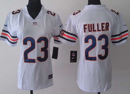 Nike Chicago Bears #23 Kyle Fuller White Game Womens Jersey