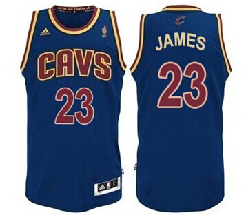 Cleveland Cavaliers #23 LeBron James Navy Blue Swingman Jersey