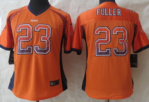 Nike Chicago Bears #23 Kyle Fuller Drift Fashion Orange Womens Jersey