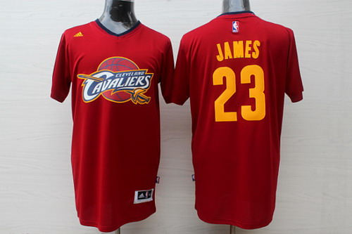 Cleveland Cavaliers #23 LeBron James Revolution 30 Swingman 2014 New Red Short-Sleeved Jersey