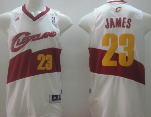 Cleveland Cavaliers #23 LeBron James Revolution 30 Swingman 2014 White Jersey