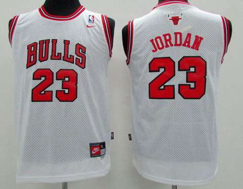 Chicago Bulls #23 Michael Jordan White Kids Jersey