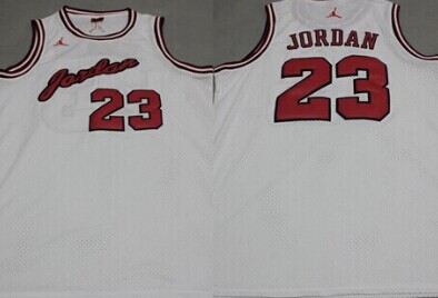 Chicago Bulls #23 Michael Jordan White Commemorative Swingman Jersey