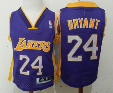 Los Angeles Lakers #24 Kobe Bryant Purple Toddlers Jersey