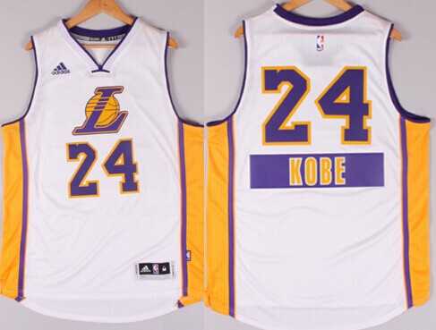 Los Angeles Lakers #24 Kobe Bryant Revolution 30 Swingman 2014 Christmas Day White Jersey