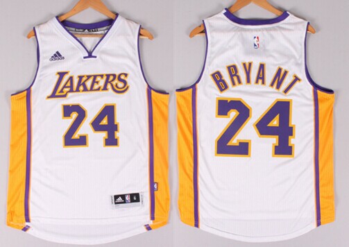 Los Angeles Lakers #24 Kobe Bryant Revolution 30 Swingman 2014 New White Jersey