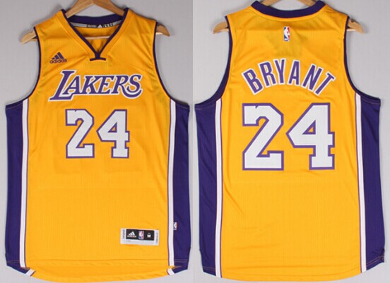 Los Angeles Lakers #24 Kobe Bryant Revolution 30 Swingman 2014 New Yellow Jersey