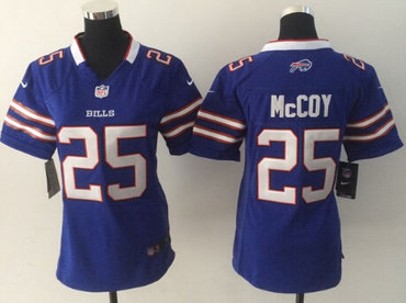 Nike Buffalo Bills #25 LeSean McCoy Light Blue Game Womens Jersey