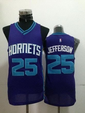 Charlotte Hornets #25 Al Jefferson Purple Swingman Jersey