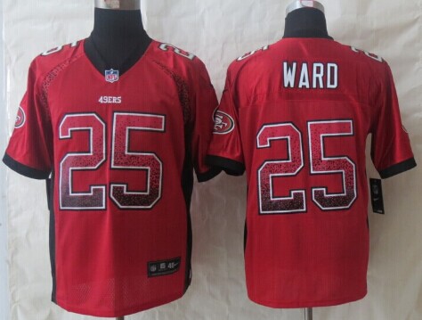 Nike San Francisco 49ers #25 Jimmie Ward Drift Fashion Red Elite Jersey