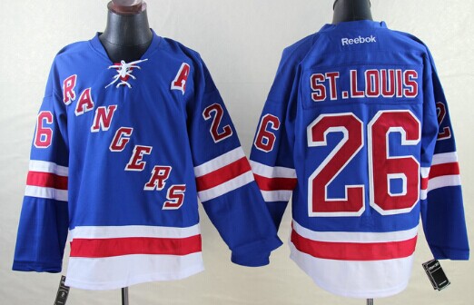 New York Rangers #26 Martin St. Louis Light Blue Jersey
