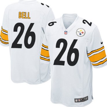 Nike Pittsburgh Steelers #26 LeVeon Bell White Game Jersey