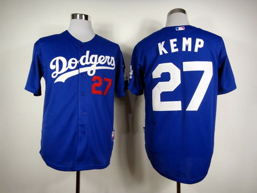 Los Angeles Dodgers #27 Matt Kemp Blue Jersey