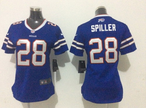 Nike Buffalo Bills #28 C.J. Spiller 2013 Light Blue Game Womens Jersey