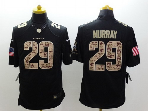 Nike Dallas Cowboys #29 DeMarco Murray Salute to Service Black Limited Kids Jersey