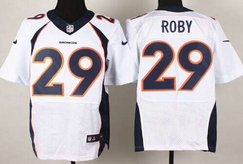 Nike Denver Broncos #29 Bradley Roby 2013 White Elite Jersey